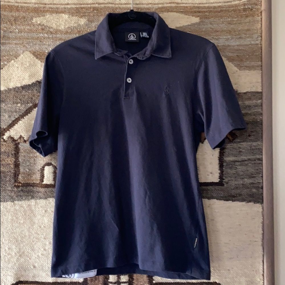 VOLCOM navy blue polo